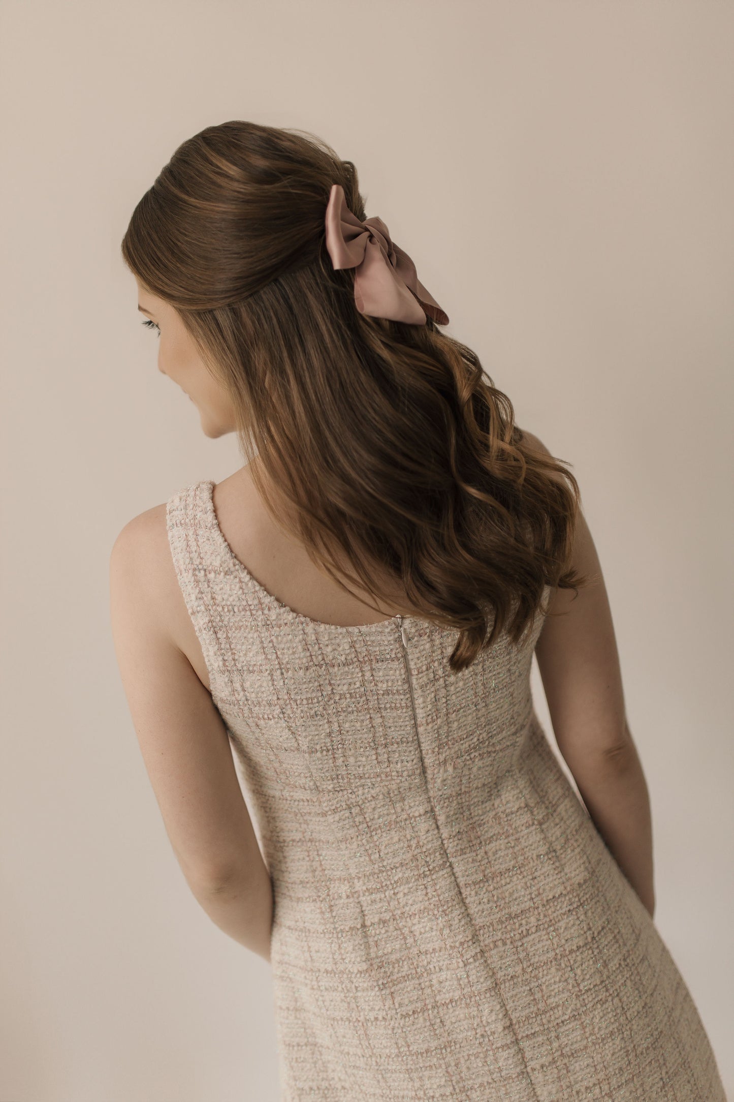 Pink Tweed Dress