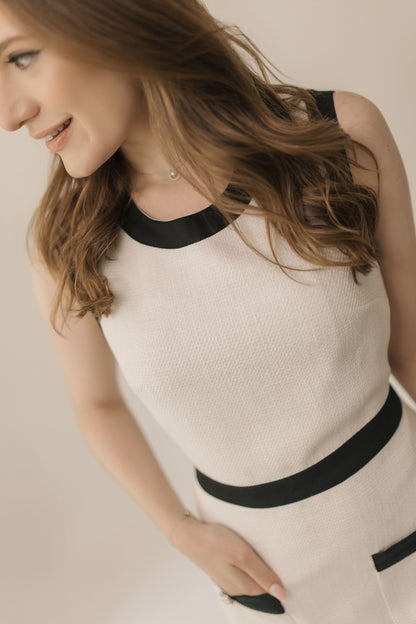 White Tweed Dress