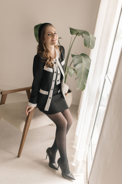 Black Tweed Blazer