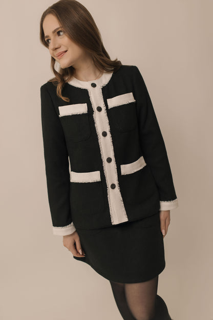 Black Tweed Blazer