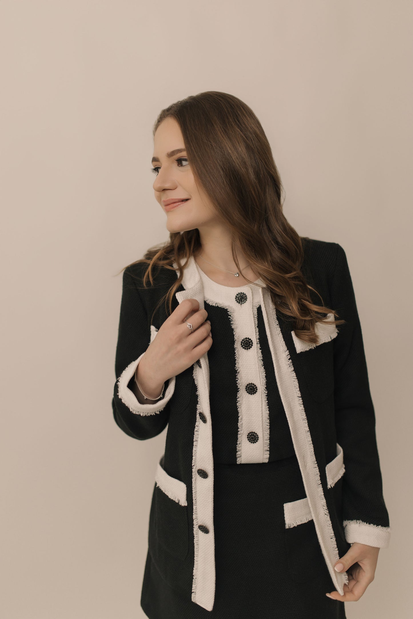 Black Tweed Blazer