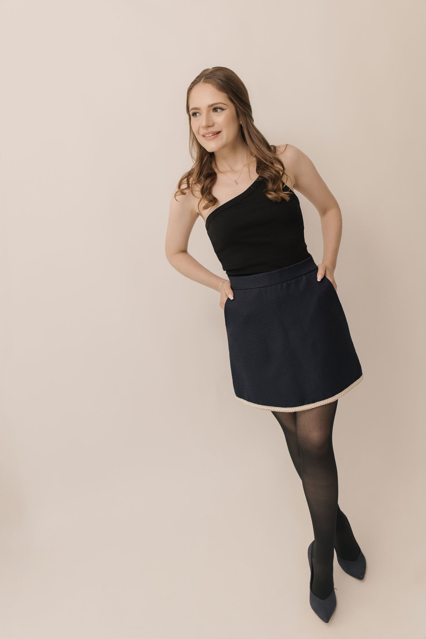 Navy Blue Skirt