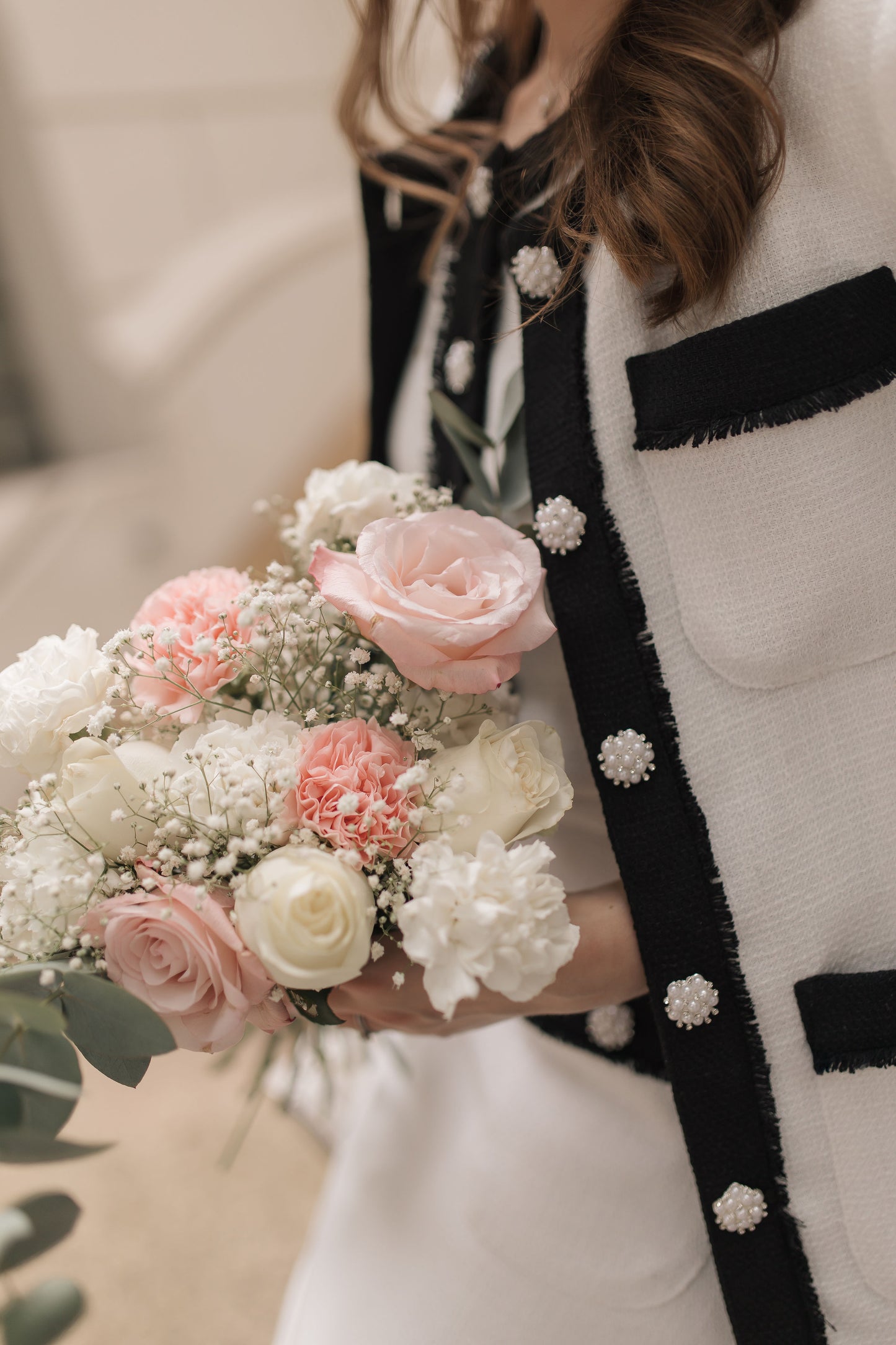 White Tweed Blazer