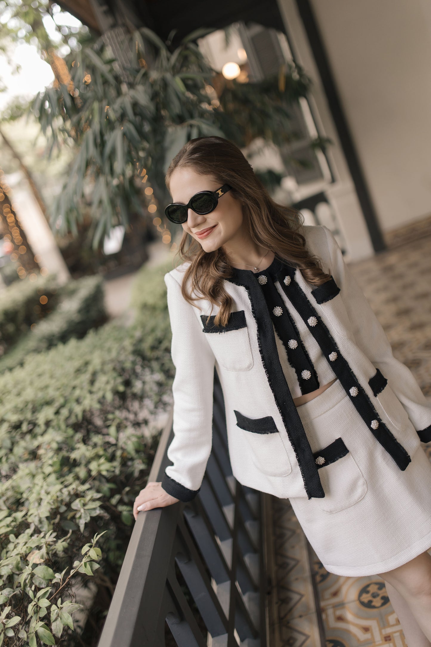 White Tweed Blazer